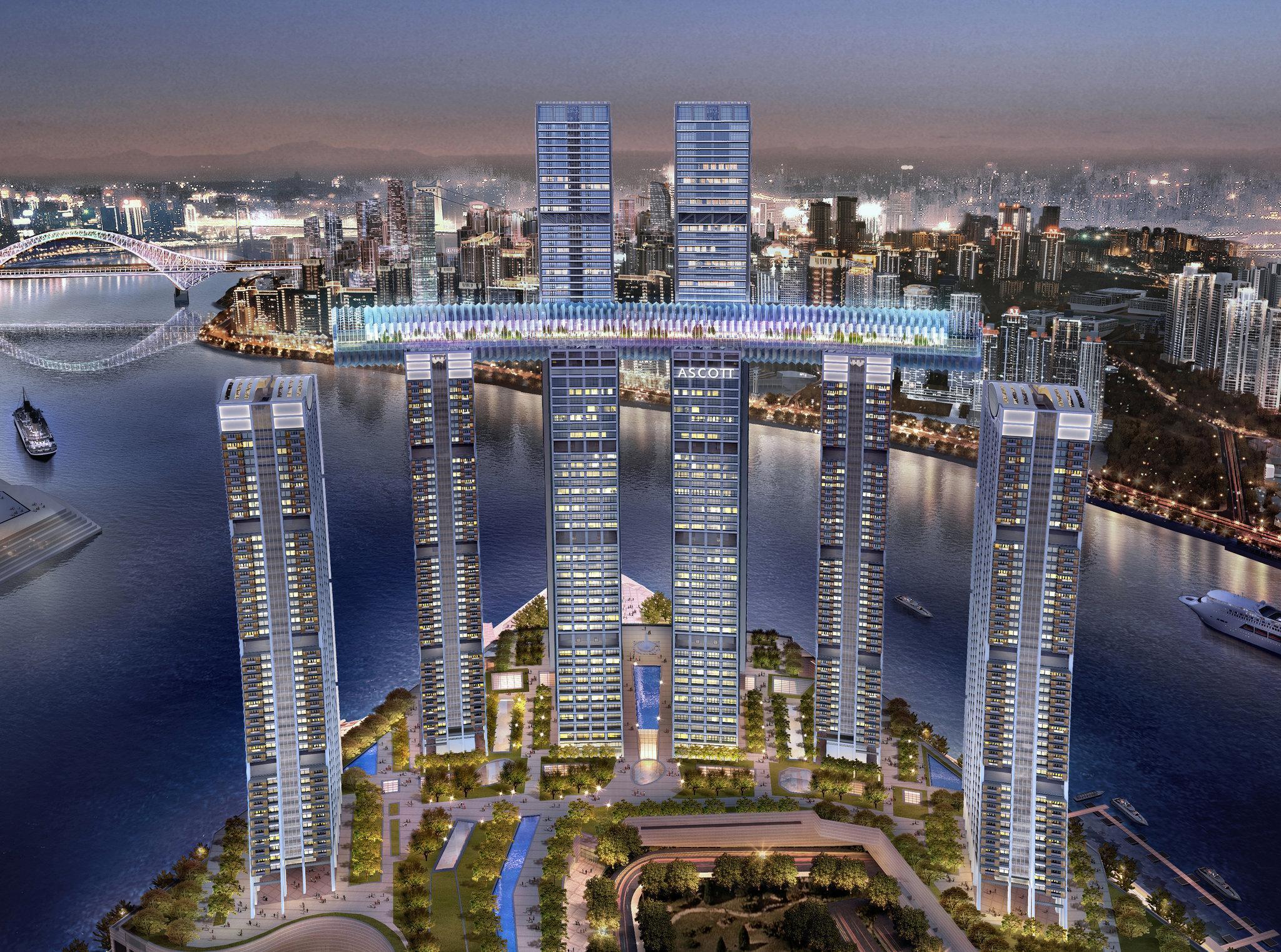 Ascott Raffles City Chongqing Exterior foto